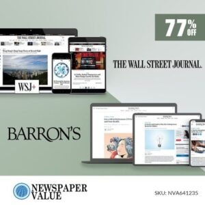Barron's Newspaper and WSJ Digital Subscription for $199