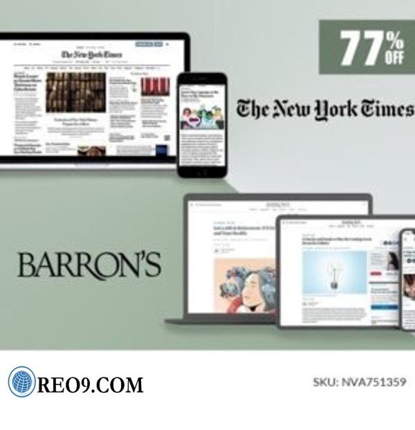 New York Times and Barron's News Digital Combo for 2 Years