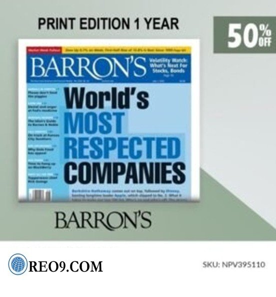 Barron´s Print Newspaper Subscription for $230
